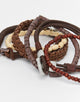 Leather Bracelet Pack In Brown