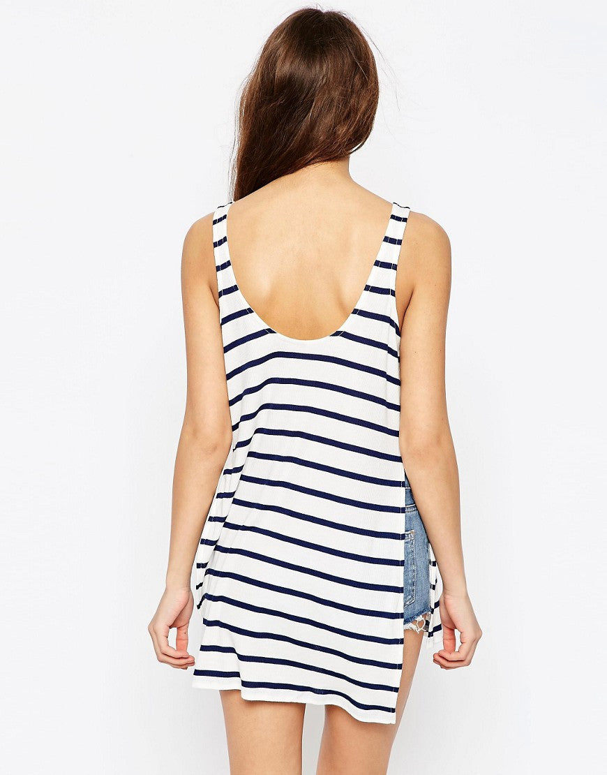 Vest In Slouchy Stripe Rib (1)