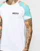 Hero's Heroine Raglan T-Shirt With Floral Sleeves