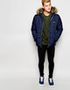 Jack & Jones Padded Jacket with Faux Fur Hood